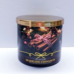 Goose Creek SPARKLING CINNAMON Large 3-Wick Scented Candle, 14.5 oz